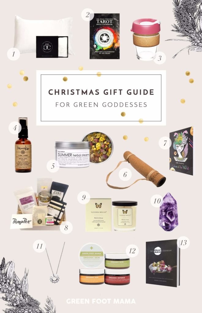 flatlay of eco friendly gift ideas