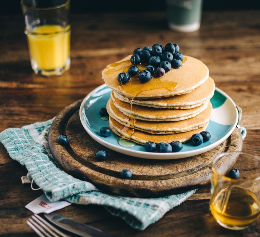 Blueberry and Banana Buckwheat Pancakes Recipe